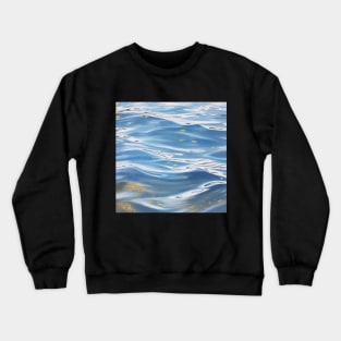 Flotation Therapy - lake water painting Crewneck Sweatshirt